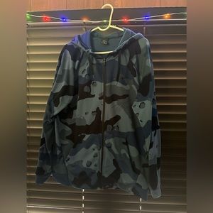 Nike Blue Camo Jacket Size X-Large